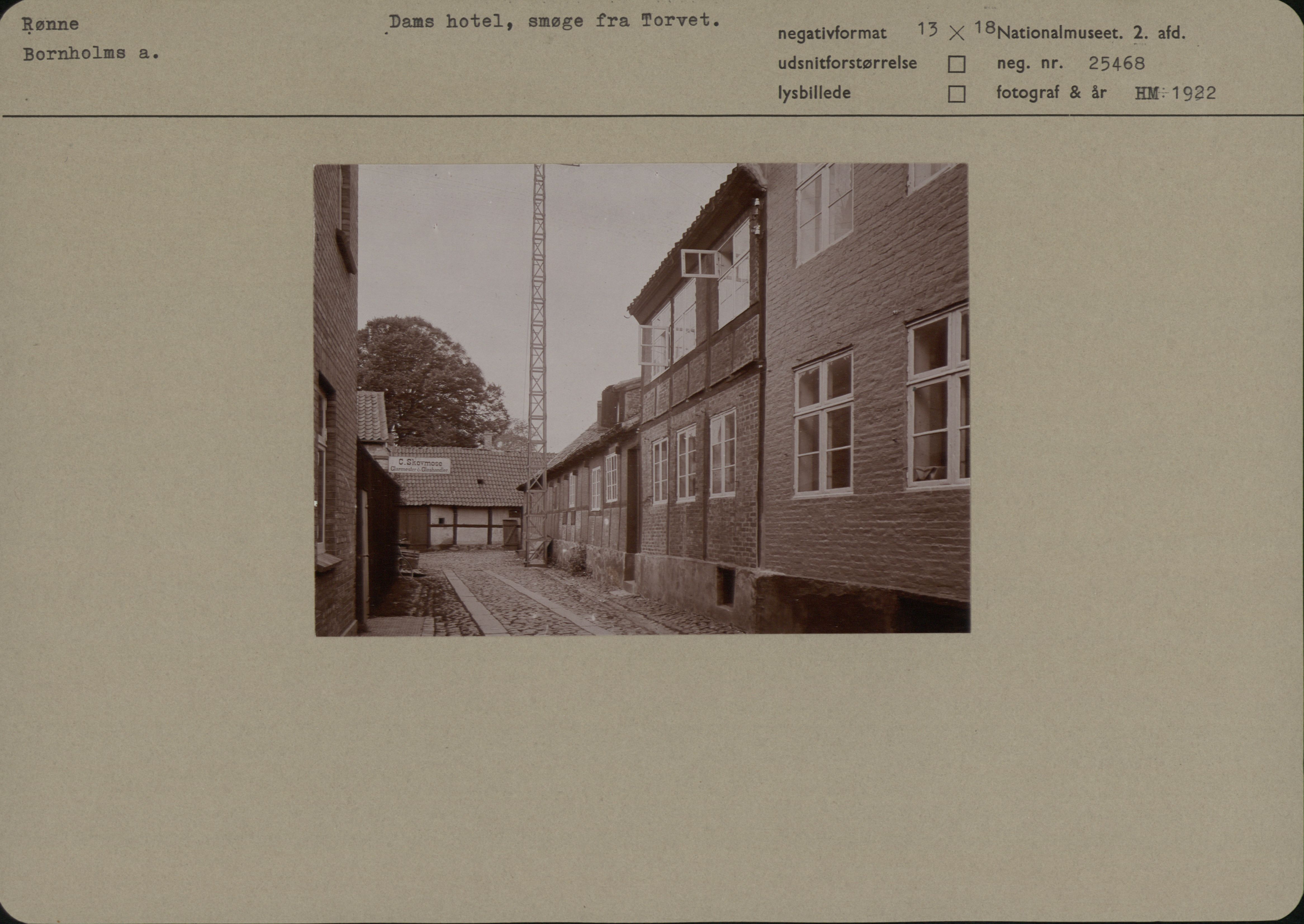 Rønne, Dams hotel Nationalmuseets Samlinger Online