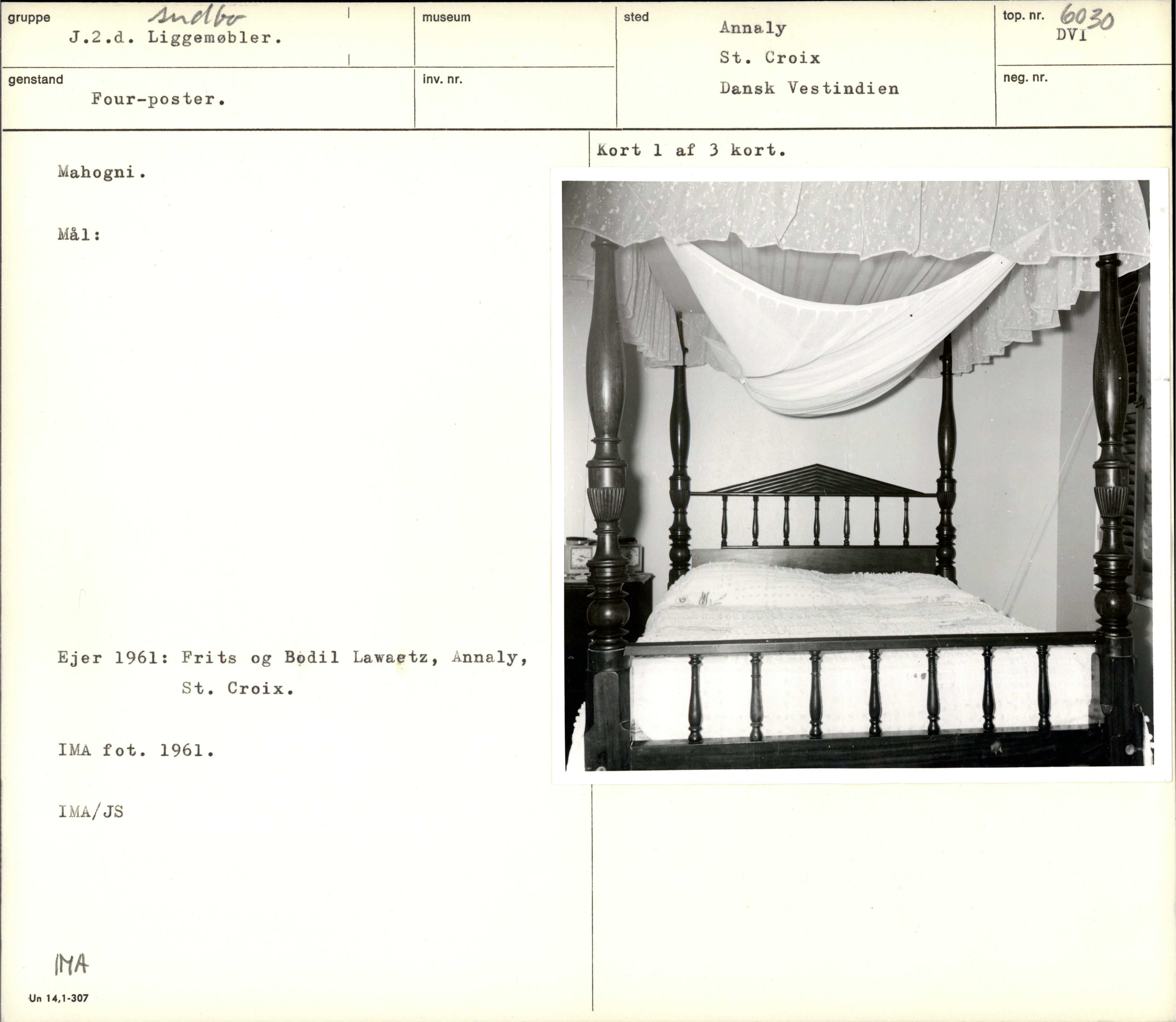 Four poster bed Nationalmuseets Samlinger Online